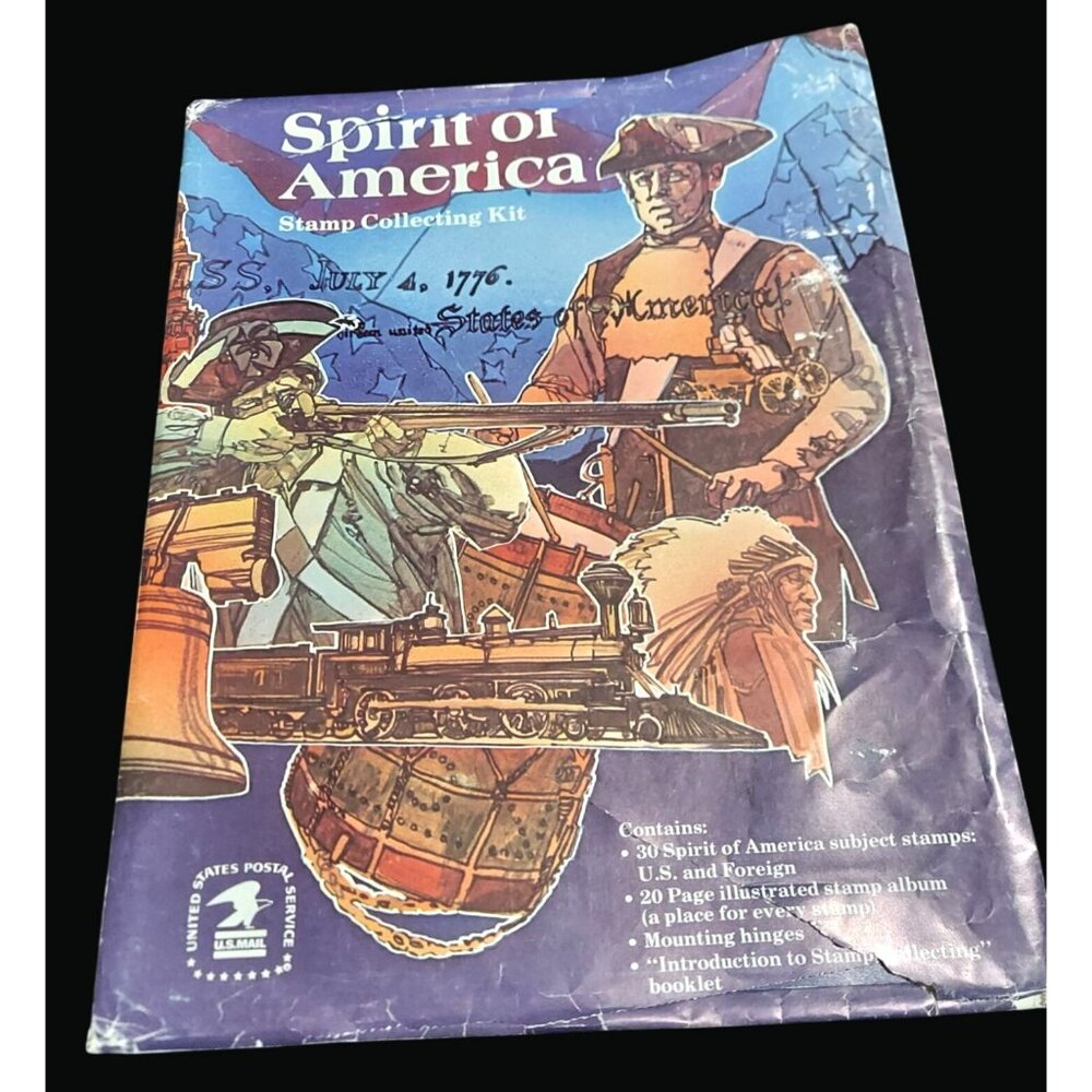 Spirit Of America Stamp Collecting Kit U.S. & Foreign Stamps U02 X